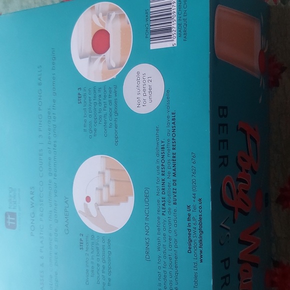 NWT Pong Wars Beer vs Prosecco - Picture 5 of 5